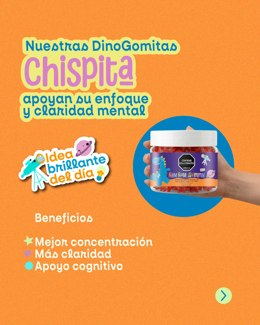 Chispita Kids – Gomitas Funcionales para la Concentración y el Desarrollo Cognitivo