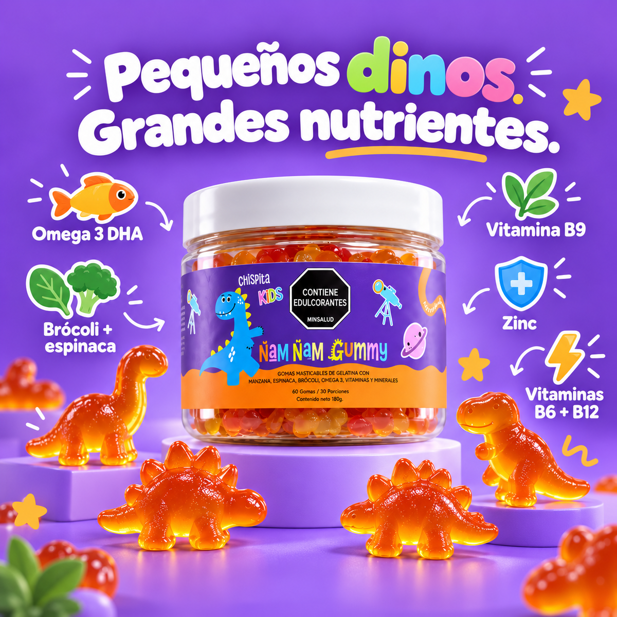 Chispita - 60 Dinogomitas