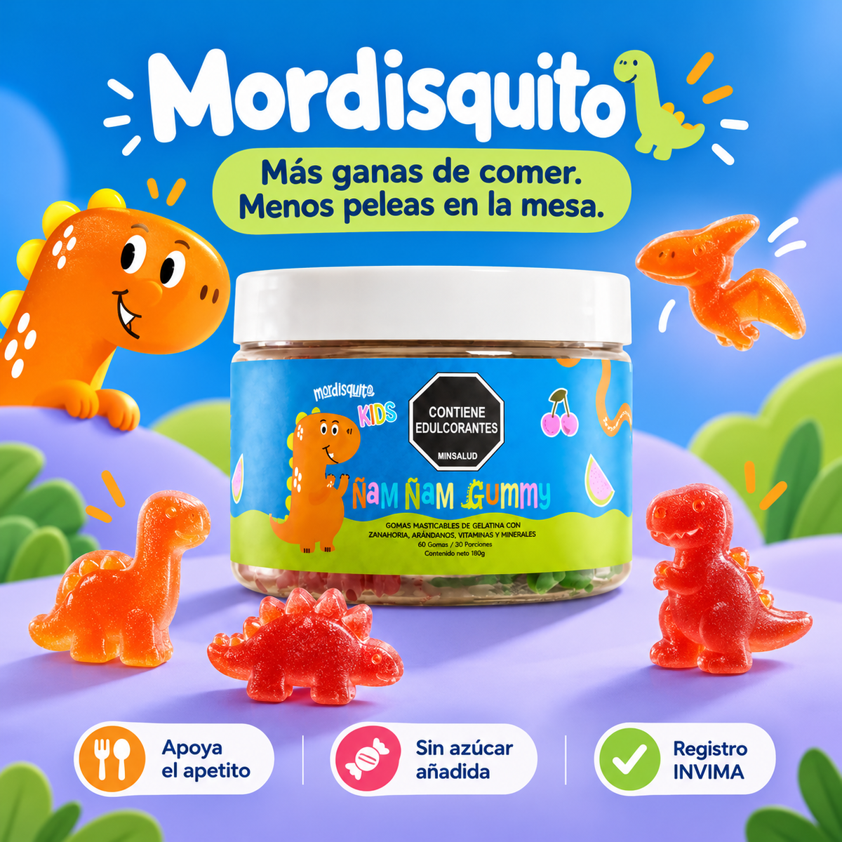 Mordisquito - 60 Dinogomitas