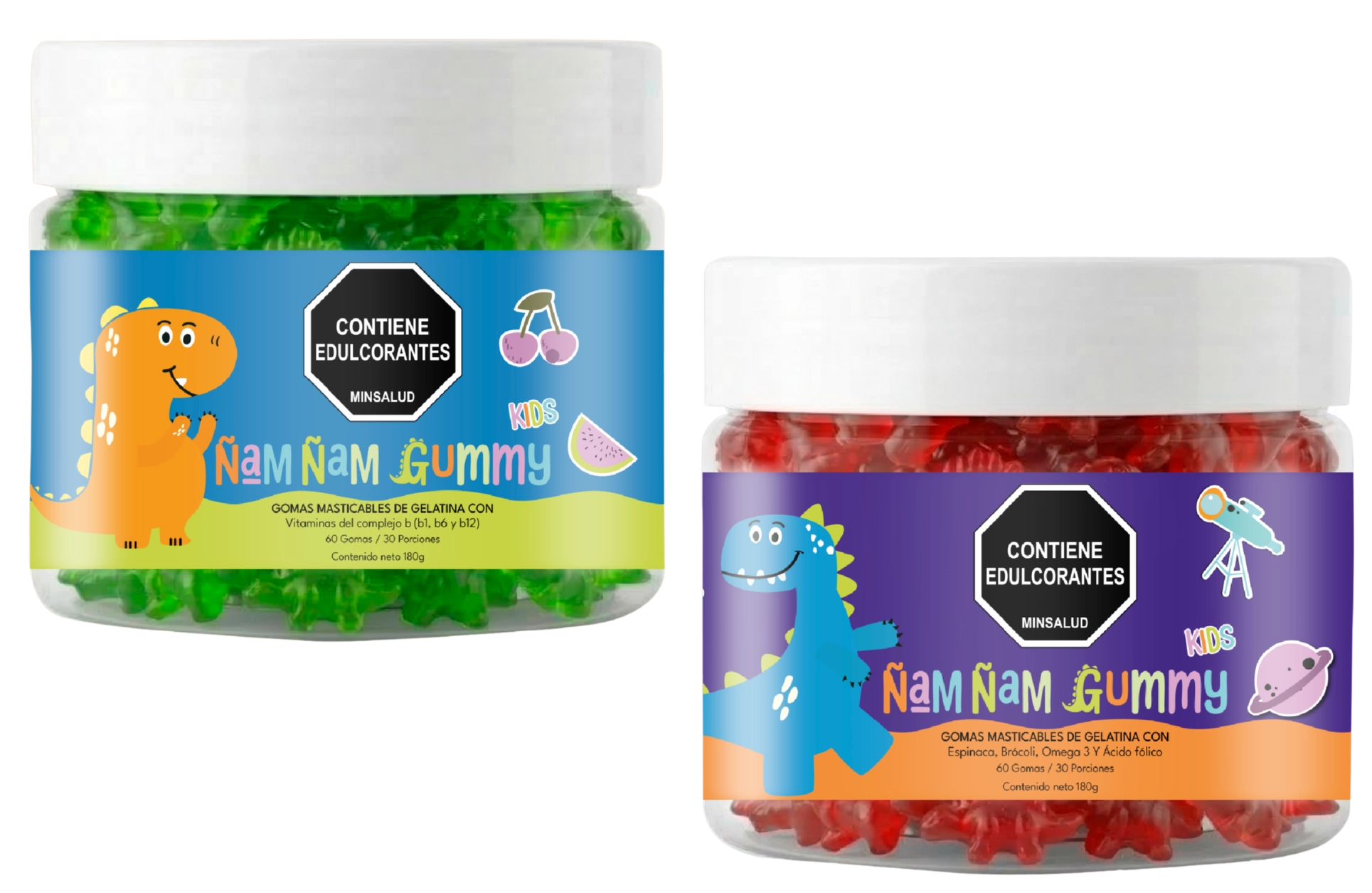 Kit Integral | Mordisquito + Chispita | Apetito y Concentración + Dino Coleccionable GRATIS